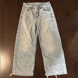 American Eagle Outfitters Light Blue Wide Leg Jeans